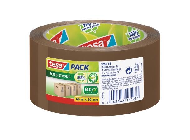 Emballasjetape TESA Eco 50mmx66m brun 
